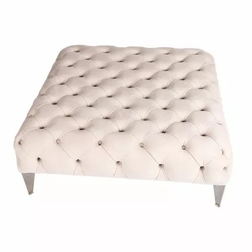 Neu Scala Hocker 100x100x40cm weiß/creme